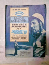 Vintage 1963 Aurora Model Motoring SERVICE MANUAL for Thunder Jet 500 HO Scale