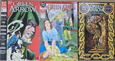 Lot of 3 Comics: Green Arrow Annual #2, 3, 4 by DC 1989-91
