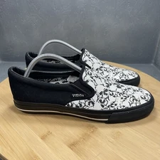 VISION STREET WEAR Men's Sneakers Punk Slip On Size 8 Shoes Skull Design Retro