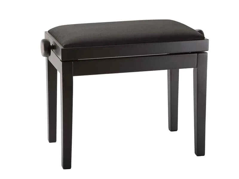 König & Meyer 13960 - Klavierbank, Bank schwarz matt, Sitz Samt schwarz