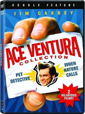Ace Ventura + Nature Calls -Double Feature - Jim Carrey, Courteney Cox - New DVD