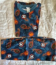 Circo Youth Teen Boys Kids 2 piece PJ pajama set Pants Blue Sports 14 Used