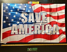 Donald Trump Flag FREE USA SHIP Save America USA Veterans Desantis USA Sign 3x5'