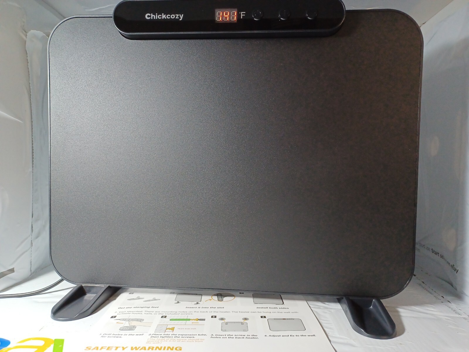 Chicken Coop Heater, Radiant Heat Chicken Heater Heating Panel w