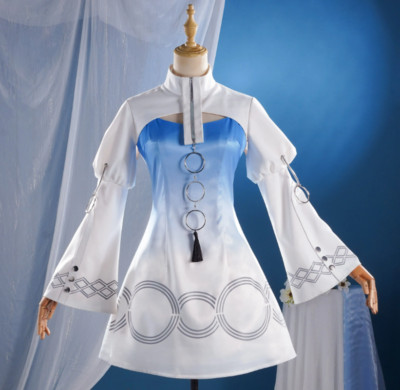 Shenchun's emotional blue love cosplay virtual singer cosplay in a different