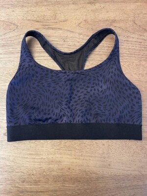 Victoria's Secret Sport Purple Geo Print MEDIUM The Player Sport Bra VS