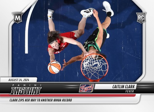 2024 Panini Instant WNBA Caitlin Clark ROOKIE CARD 1/6025 SP Fever #180 RC - Picture 2 of 3