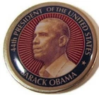 44th PRESIDENT BARACK OBAMA LIBERTY DOLLAR GOLF BALL MARKER GOLFERS LUCKY COIN