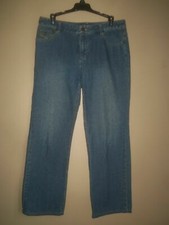 LIZ CLAIBORNE STRAIGHT LEG BLUE DENIM 100 COTTON JEAN PANTS CROP 10 PETITE 10 P
