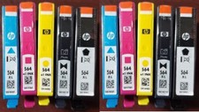 2 Sets of 5 10 GENUINE SEALED HP 564XL High Yld INKJET CARTRIDGES NO BOX