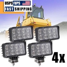 4x Led Tractor Work Lights 12v Led Flood Light Pods For Truck, Waterproof 4inch