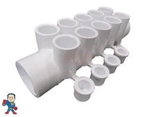 Manifold Hot Tub Spa Part 1 1/2" X  (10) 1/2" Ports 