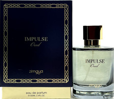 ZIMAYA IMPULSE OUD EAU DE PARFUM SPRAY FOR MEN 3.4 Oz / 100 ml BRAND NEW ITEM  