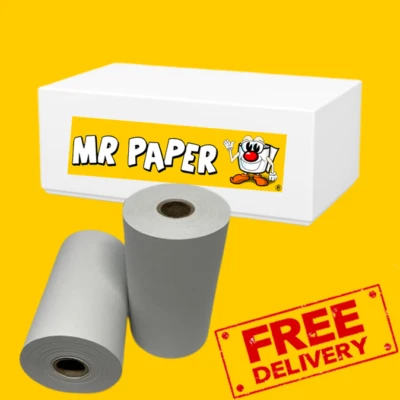 MR PAPER 75.4mm x 46mm Thermal Till Rolls - Box of 20 Rolls - ZEBRA
