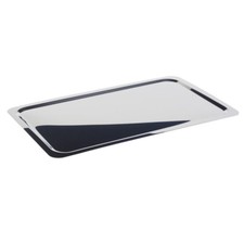 GN 1/1 Edelstahl Tablett Serviertablett Servierplatte 53 x 32,5 x 1 cm Schmal