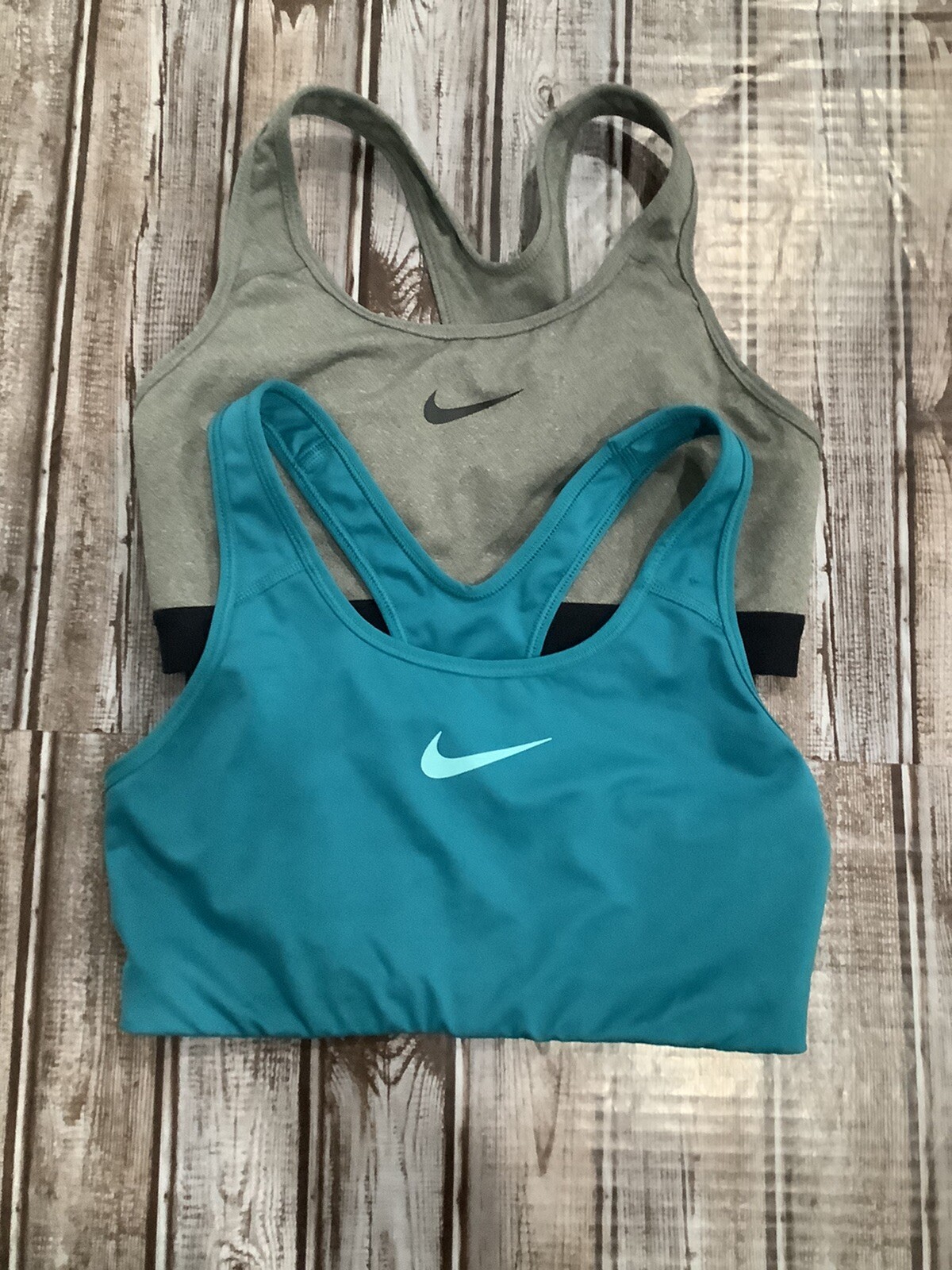 Nike Sports Bra Womens  Dri-Fit  Racer Back, Lot Of 2 SZ M-image