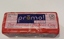 Sculpey Premo Red Cadmium Hue Polymer Clay 1lb 454g Bar New Sealed Block