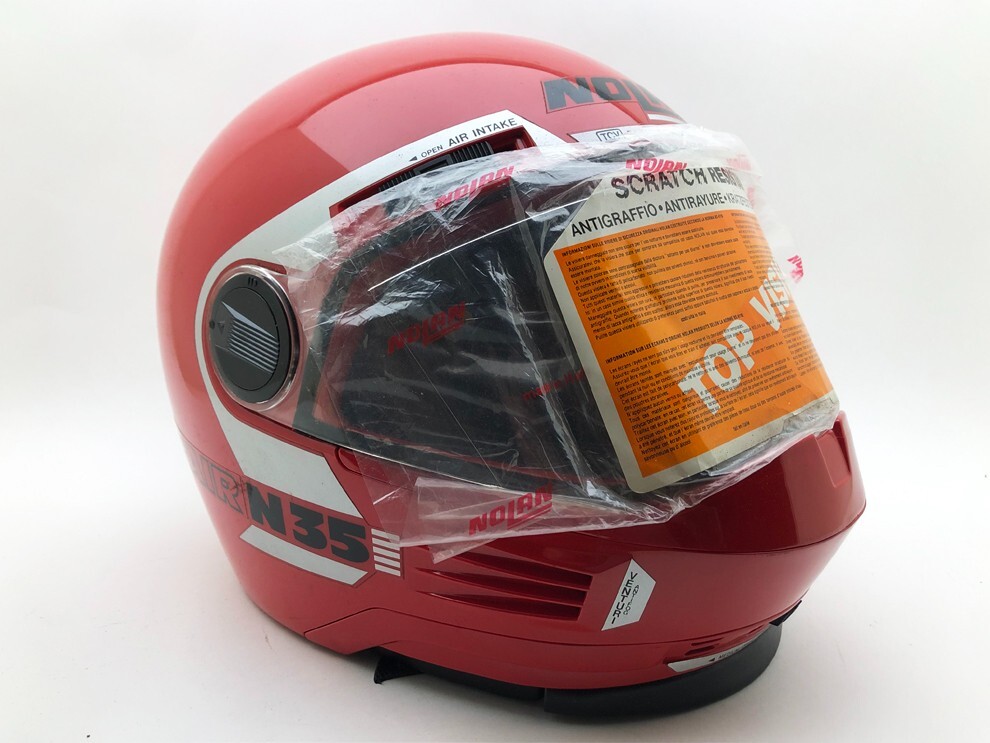 Nolan N35 80's Vintage Air High Tech Futurist Helmet | Red | NOS