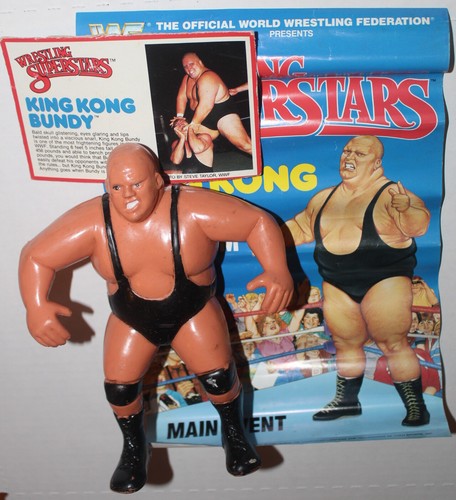 LJN King Kong Bundy Action Figure WWF WWE Wrestlin...