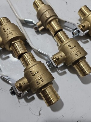 ( 6 ) Apollo 1'' Pex-B Barb Ball Valves ( 1 Lot Of 6 )