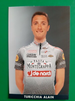 CYCLING cycling card ALAIN TURRICHIA team DE NARDI PASTA MONTEGRAPPA 2001