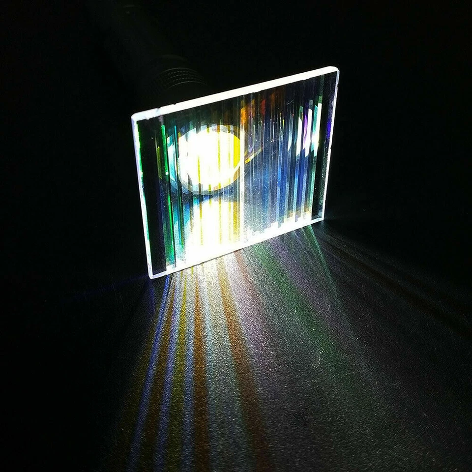 2pcs Optical Glass 48x40.5x3mm Prism Science Physics Research Decoration Prism - Image 2 of 4