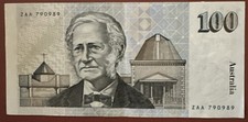 1984 Johnston/Stone First $100 Prefix ZAA Banknote With Centrefold