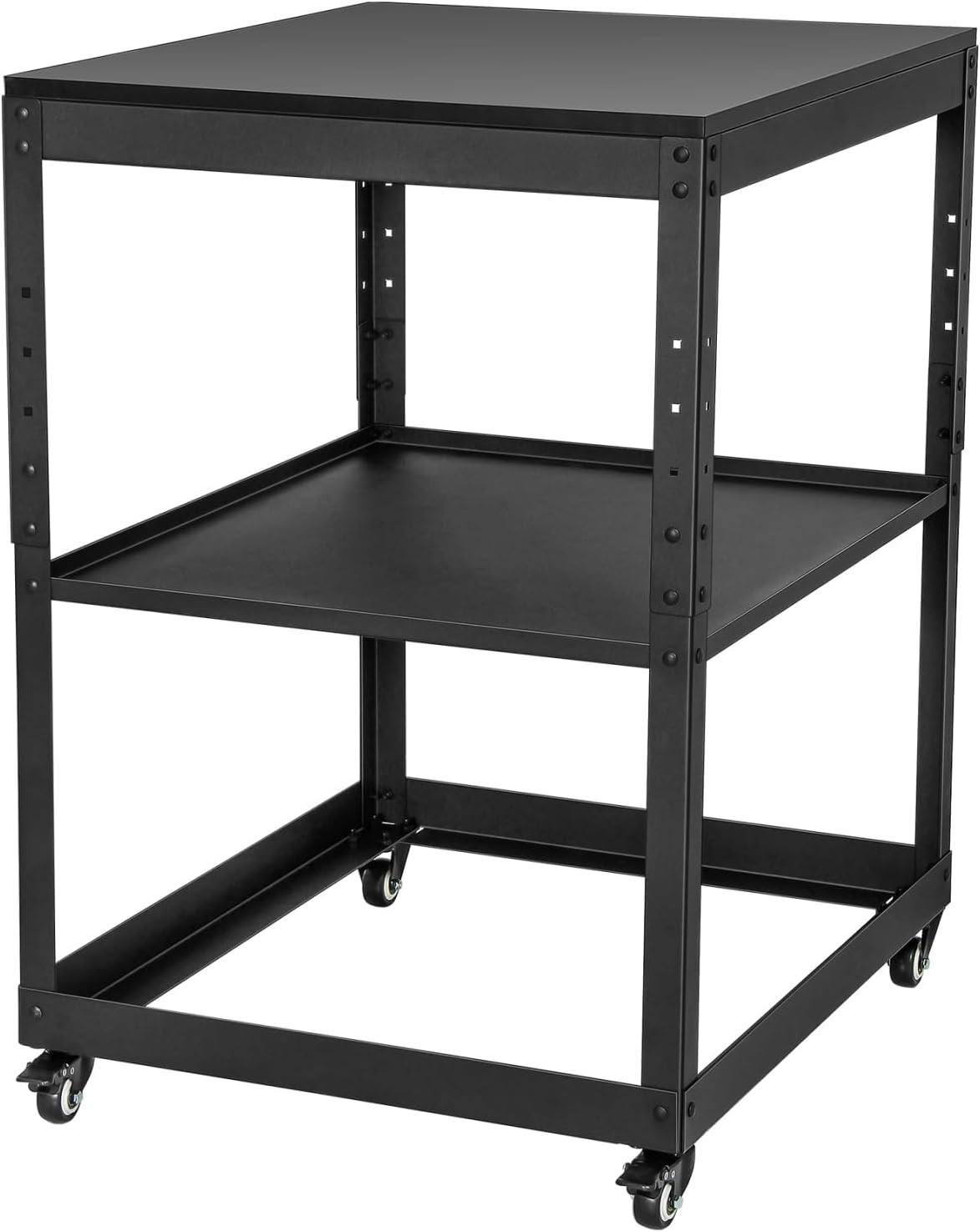Tool Stand With Wheels, Casters & Melamine Wooden Table Top, Power Tool Stand