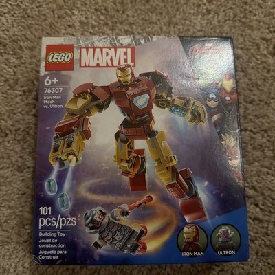 LEGO Marvel Iron Man Mech vs. Ultron Superhero Building Toy Set 76307