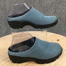 Relativity Shoes Womens 6 M Max Casual Slip On Comfort Mule Clogs Blue Mesh