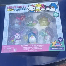 Hello Kitty & Friends 6 Figures Pk My Melody Keroppi Tuxedosam Pompompurin Kurom