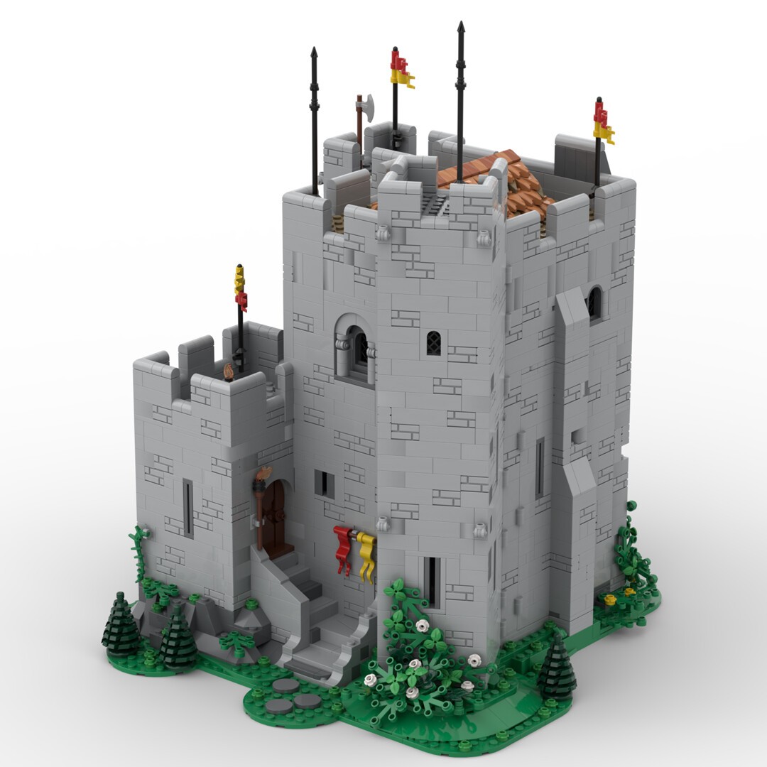 MOC-133150 Norman Castle Keep 10305 Alternative Build Standalone Model 3297 Pcs