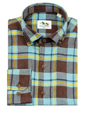 Wear Sierra Men's Soft, Brushed, Turkish Cotton Long Sleeve Button Down Shirts
