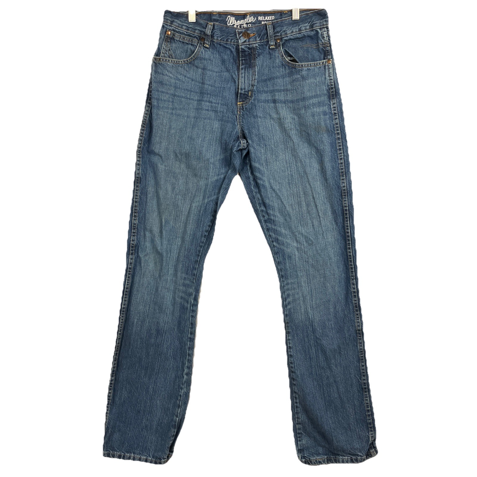Mens 32x36 Relaxed Boot Cut Cowboy Denim Rodeo Wrt20tb Blue