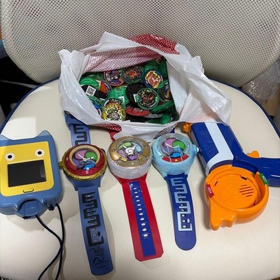 YoKai Watch DX Toy Set with Massive Medal Lot Authentic Rare Collection