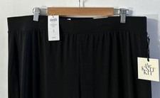 NWT Chico's Wrapped Hem Pull On Ankle Pant Black Sz XL 3  89 Stretch NEW