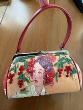 Rare Isabella Fiore Geisha Beaded Handbag Purse   Vintage Original Beadwork