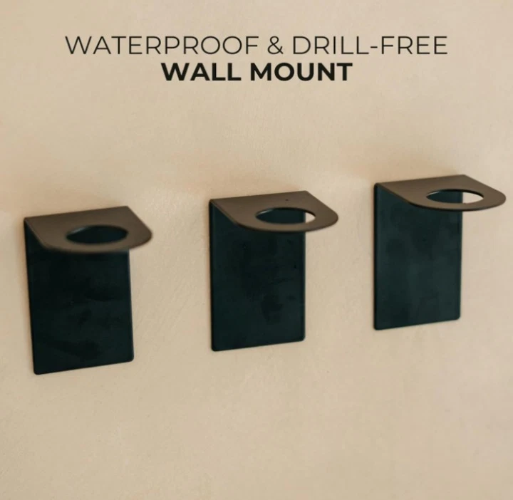 Набор из 3 диспансеров pared sin taladro 21 унции para champú, гель y acondicionador - Изображение 2 из 4