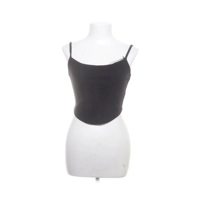 Sassy Classy, Crop Top, Größe: S, Schwarz, Einfarbig, Rippenstrick, Damen #zmk