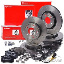 BREMBO MAX BREMSSCHEIBEN +BELÄGE+WK VORNE+HINTEN FÜR AUDI A3 8L 1.8 1.9 BJ 96-03