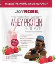 Jay Robb Whey Isolate Protein Powder, Low Carb, Keto, 1.5 Pound (Pack of 1) 