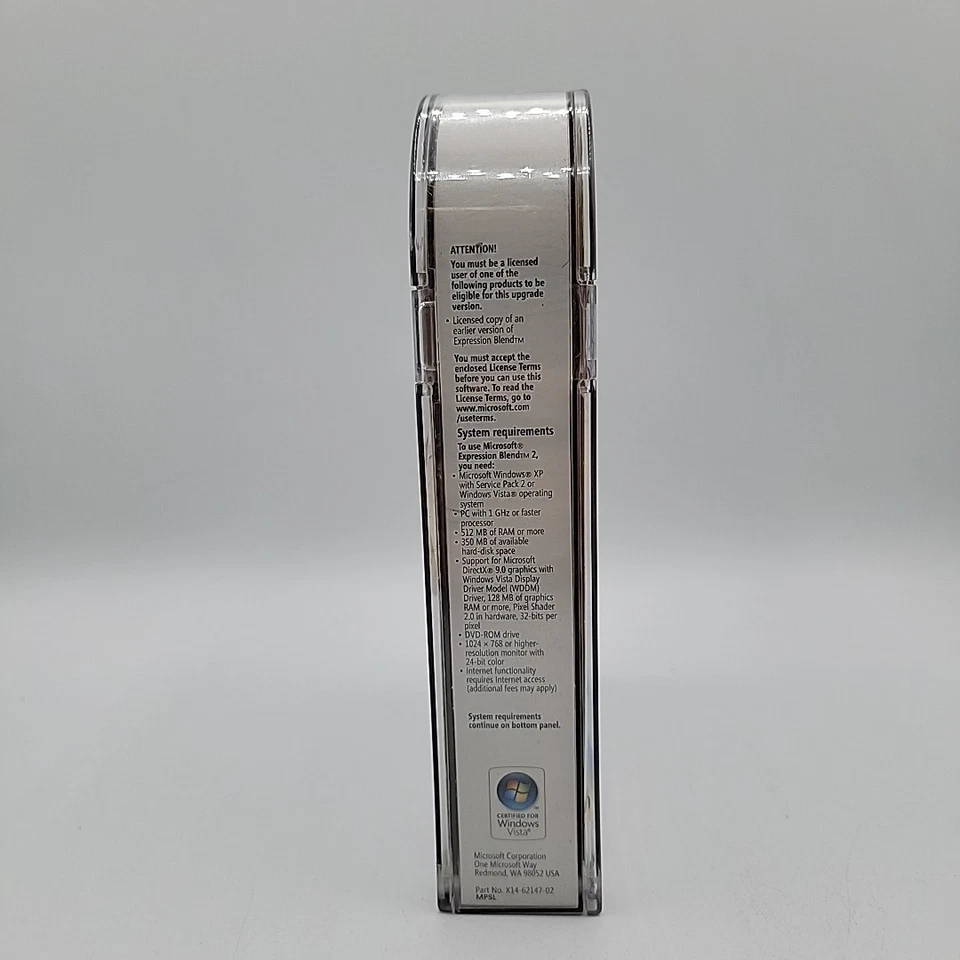 Microsoft Expression Blend 2 Upgrade For Windows Retail NEW 2008 - Image 2 of 4