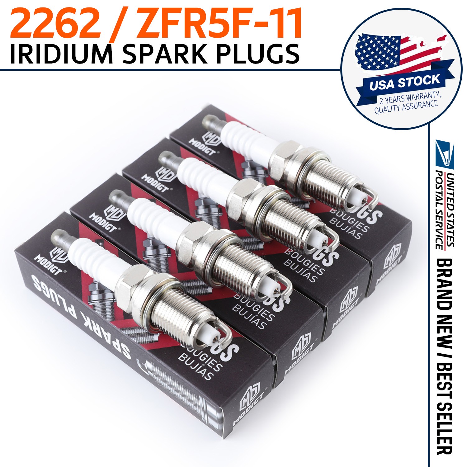 Set of 4 For NGK ZFR5F11 Spark Plug Iridium For Acura Chrysler Dodge Honda Mazda