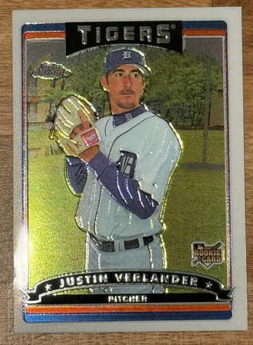 Justin Verlander #309 2006 Topps Chrome card