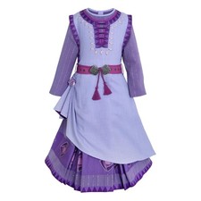 Disney Wish Asha Kids Linen Blend Costume Dress Halloween Size 7/8 New With Tags