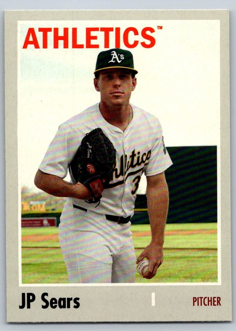 JP Sears 2024 Topps Archives #175 Oakland Athletics