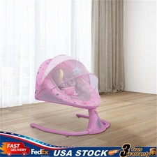 Baby Swing Electric Bluetooth Infants Bouncer 4 Swing Modes with Remote Control