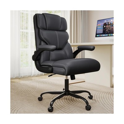 Executive Office Chair with Flip-up Armrests,Ergonomic Computer... Fast USA SHIP