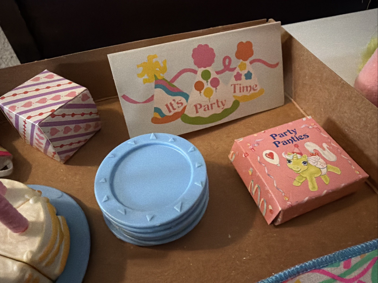 Vtg My Little Pony Birthday Party Gift Pack Accessories Almost Complete w/Extras