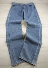 Vtg Levis 501xx Jeans Blue Button Fly Med Wash Denim 2000s Y2K Grunge Mens 33x35